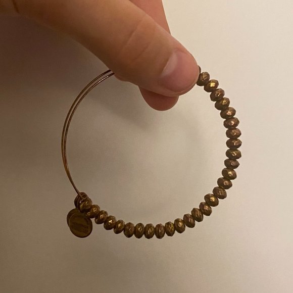 Alex and Ani Rafaelian Gold Beaded Bangle - Picture 4 of 4